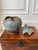 Fantastic vintage 1976 signed ceramic/ terracotta studio piece. Partially glazed, partially matte, in a gorgeous rustic...