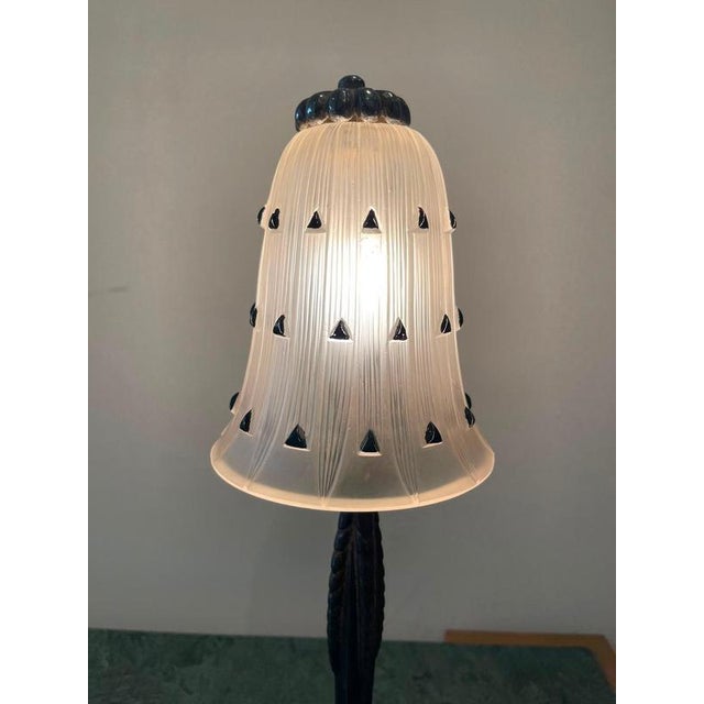 Table Lamps by René Lalique and the Wingen-Sur-Moder Glassworks, 1929, Set of 2 For Sale - Image 6 of 16