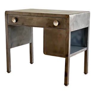 Vintage Industrial Metal Desk by Norman Bel Geddes For Sale