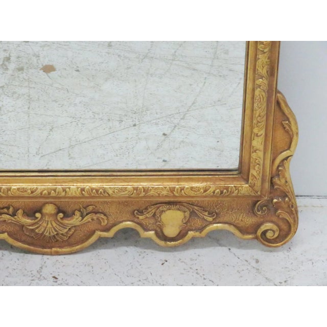 George II Style Gilt Carved Beveled Glass Mirror For Sale - Image 4 of 5