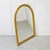 Light Yellow Vintage Arched Bamboo & Rattan Wall Mirror, 1970s For Sale - Image 8 of 11