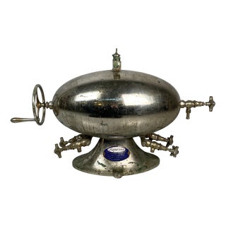 Vintage Italian Steel Soda Water Dispenser by Esperia, 1930s For Sale