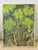 Abstract Green & Gold Floral Still Life – Modern Statement Artwork For Sale - Image 9 of 12