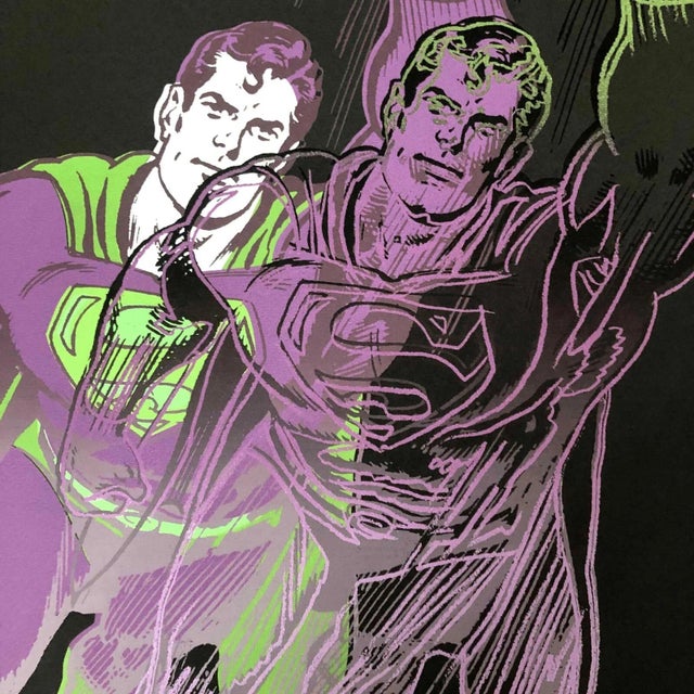 Lithograph "Superman" Signed of the plate and numbered by hand Limited Edition of 500 pieces Each piece is individually...