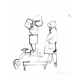 Unknown, Manipulation, Original Drawing on Paper, 1970s For Sale