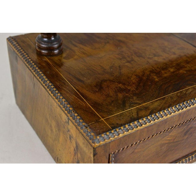 Biedermeier Table Top Vanity Table with Drawer, Austria, 1850s For Sale - Image 13 of 18