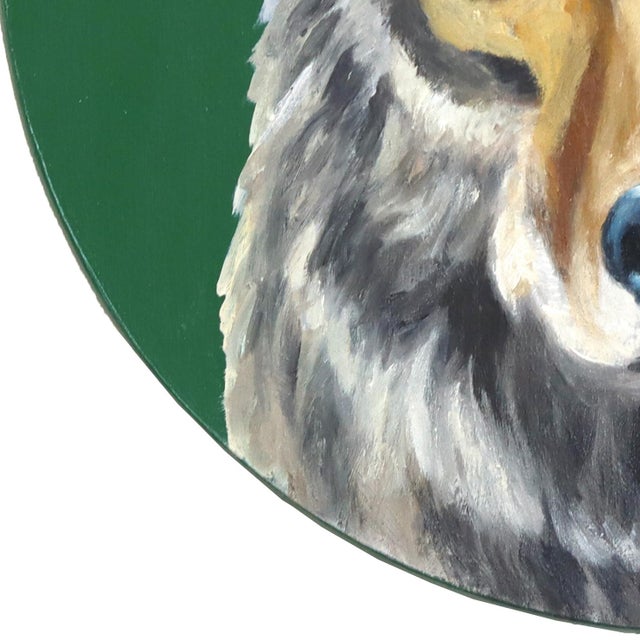 The Coyote and the Chipmunk - Original Whimsical Animal Pop Art Oil Painting For Sale In Los Angeles - Image 6 of 8