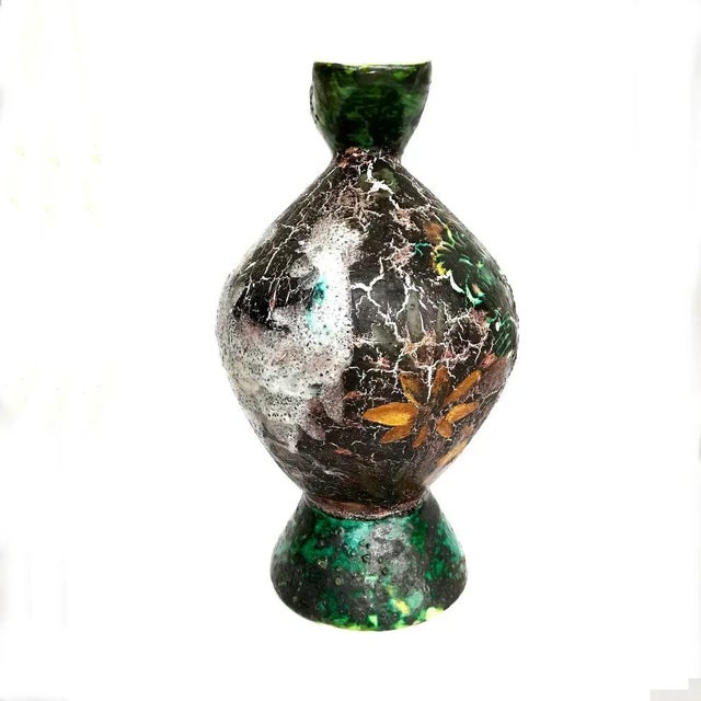 Mid-Century Italian Ceramic Vase by Amedeo Fiorese For Sale - Image 9 of 10