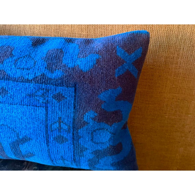 1980s Vintage Turkish Wool Totem Pillow For Sale - Image 5 of 13