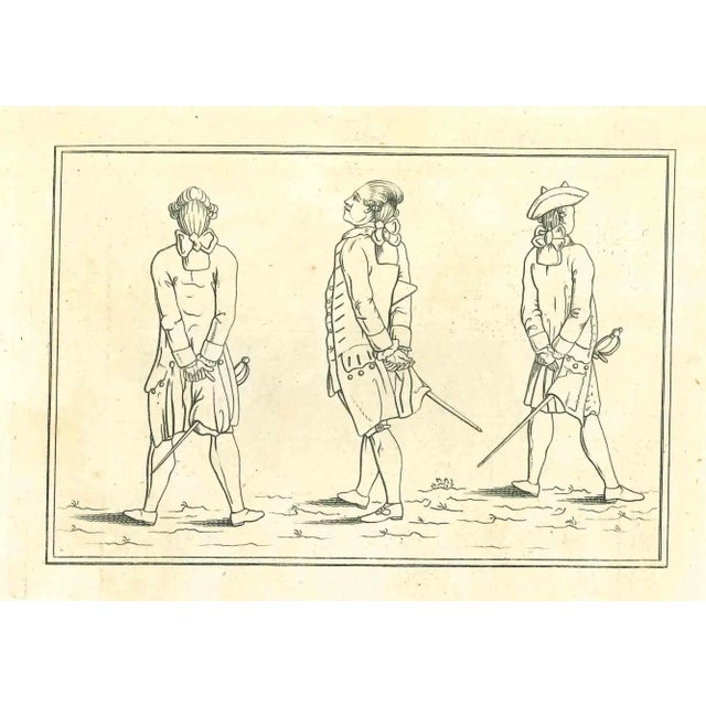 Thomas Holloway, Gentlemen, Original Etching, 1810 For Sale - Image 3 of 3