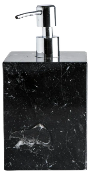 Square Soap Dispenser in Black Marble