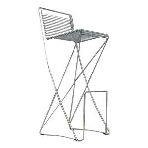 Postmodern German Kreuzschwinger Barstool by Till Behrens for Meyer Stahlmöbel, 1980s
