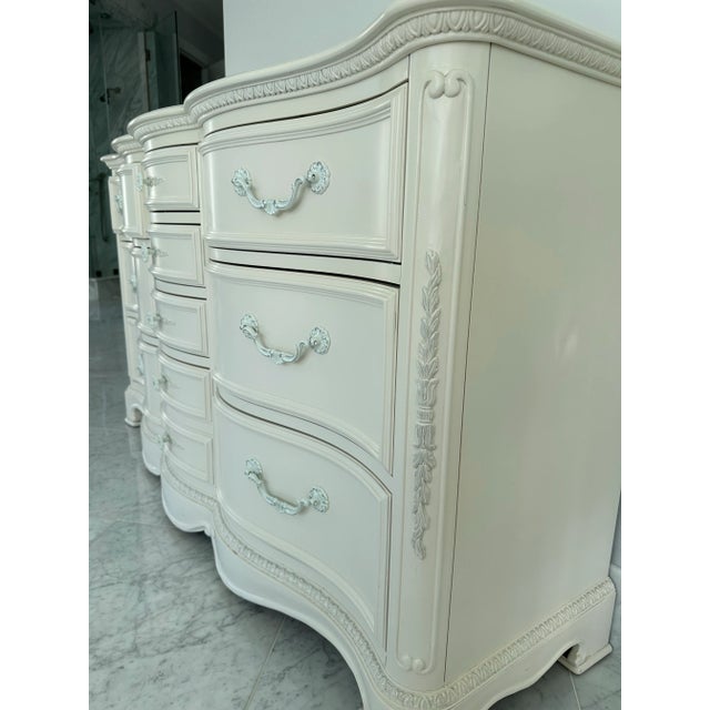 Farmhouse Big White Chest of Drawers For Sale - Image 3 of 11