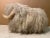 Off-white 1970s Vintage Long Haired Lamb’s Wool Footstool Ottoman For Sale - Image 8 of 8