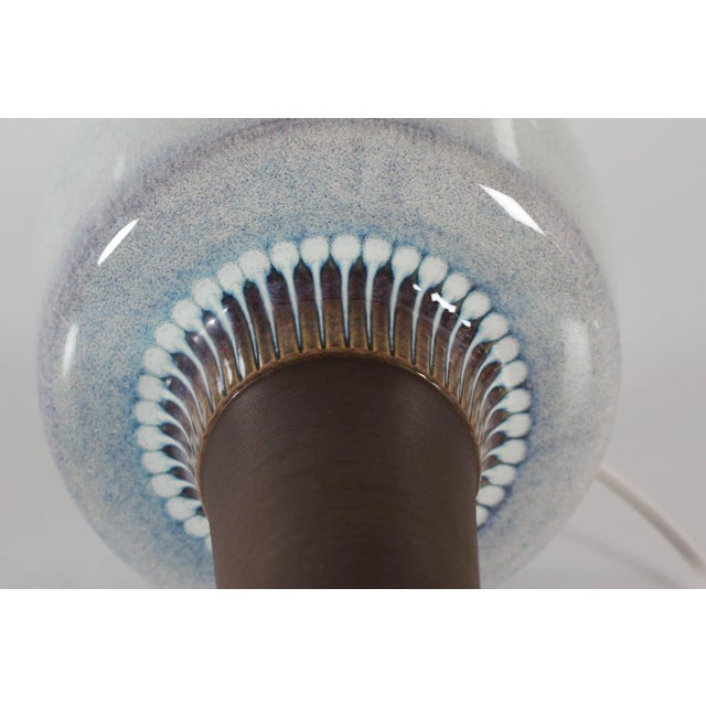 Large Mid-Century Danish Ceramic Table Lamp by Einar Johansen for Søholm, 1960s For Sale - Image 10 of 13