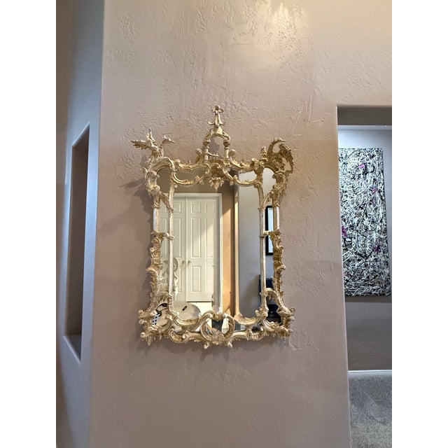 Hand carved beautiful piece with Ho Ho birds make it a rare find. This mirror has been in the family home since 1964 when...
