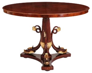 Italian Mahogany and Parcel-Gilt Centre Table