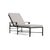 Brown Jordan Venetian Adjustable Chaise Lounge in Black Jade with Iron Stripe Cushions For Sale