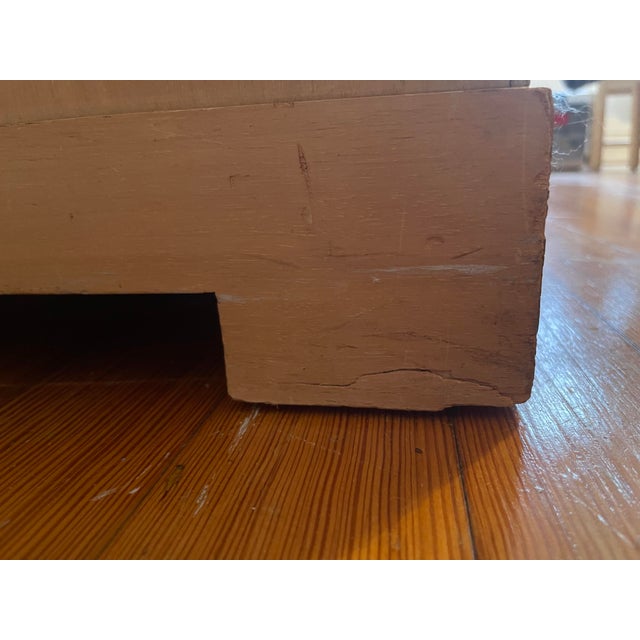 1950s Blonde Oak Mengel Lowboy Dresser With Detachable Mirror For Sale - Image 12 of 12