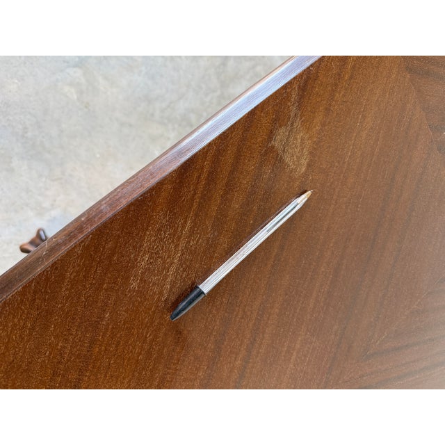 Vintage Georgian Style Carved Mahogany Wood Coffee Table With Claw Feet For Sale - Image 16 of 18