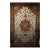 Fine Persian Tabriz Shirfar Rug, Hand-Knotted Wool & Silk, Floral Pattern, Ivory & Chocolate, 7x10 For Sale