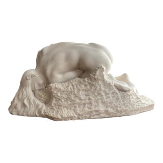 Vintage Italian Arnaldo Giannelli Figurative Female Nude Sculpture For Sale