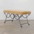 French Panoplie Iron Double Loop Bench, Camel Mohair For Sale - Image 3 of 12