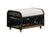 Alpine Teak Wood Outdoor Ottoman With Black - Rope Design For Sale In Chicago - Image 6 of 13