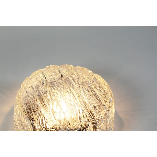 1970s Glass Ice Glass Wall or Ceiling Lamp from RZB, 1970s For Sale - Image 5 of 9