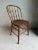 Early 20th Century Antique Primitive Hoop Back Spindle Oak Side Chair For Sale - Image 5 of 12