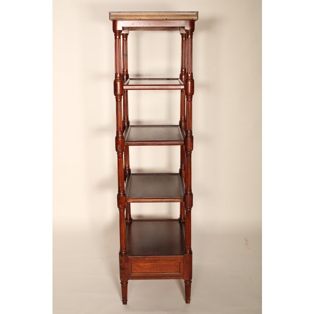 Louis XVI Style Mahogany Etagere For Sale - Image 4 of 13