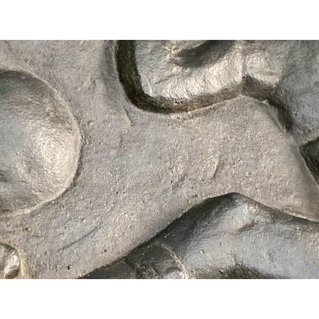 Allan Ebeling, Art Deco Modernist Wall Relief of a Football Player, 1930s, Cast Iron For Sale - Image 6 of 14