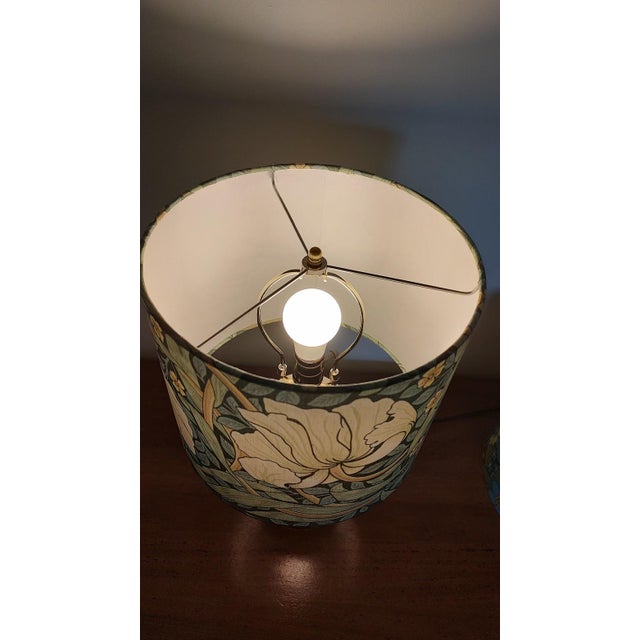Vintage William Morris Pimpernel Shade With Lamp For Sale In Baltimore - Image 6 of 9