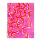 Double Vision by Kate Roebuck in White Framed Paper, Medium Art Print For Sale