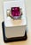 12 Carat Cushion Cut Natural Pink Tourmaline & Diamond 14 Karat Yellow Gold Ring For Sale - Image 10 of 18