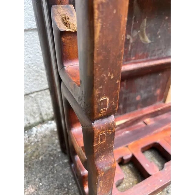 Antique Chinese Ming Style Hardwood Square Dining Table. 19th Century. For Sale - Image 11 of 12