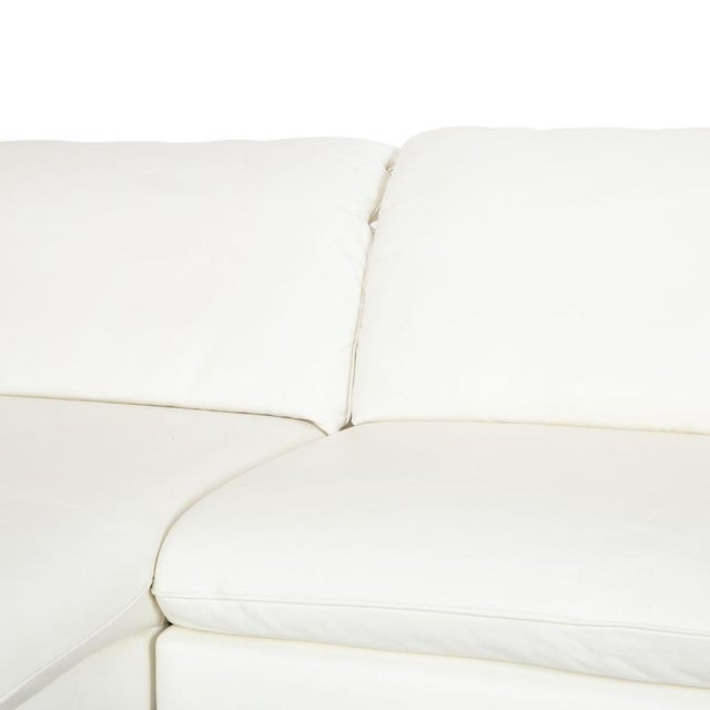 Animal Skin White Leather Corner Sofa from Willi Schillig For Sale - Image 7 of 16