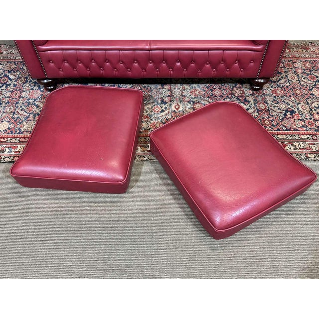 Animal Skin Chesterfield Two-Seater Sofa in Leather, 2000s For Sale - Image 7 of 18