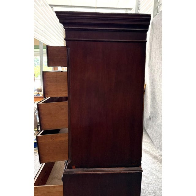 18th Century Mahogany Chest on Chest With Dressing Table For Sale - Image 11 of 18