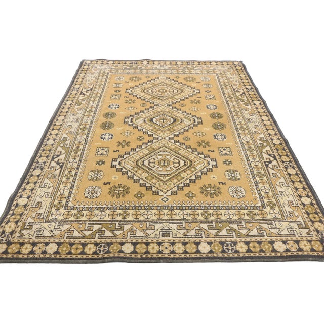 Tribal Vintage Turkish Rug - 03'10 X 05'05 For Sale - Image 3 of 7