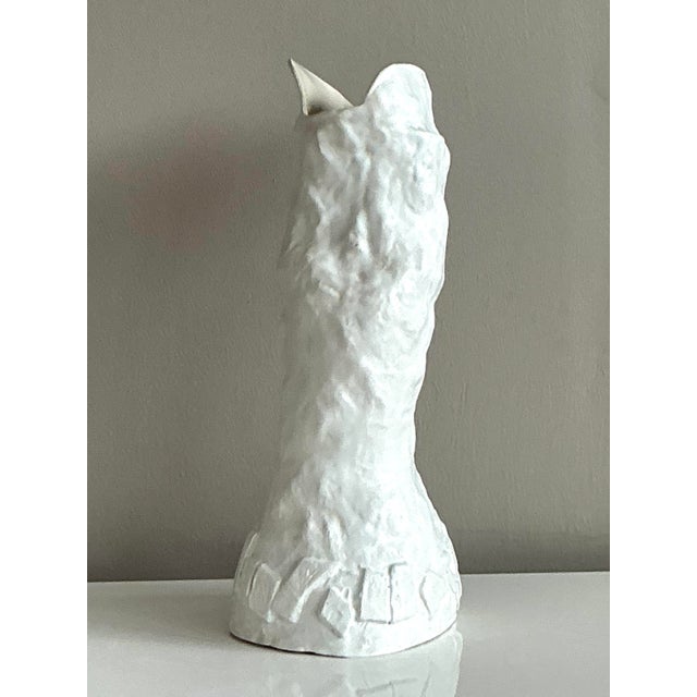 Contemporary Vintage Boho Original Studio Pottery Blocks Vase For Sale - Image 3 of 6