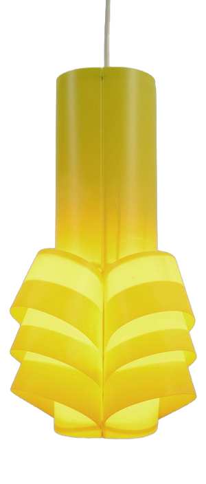 Yellow Pendant Light, 1970s