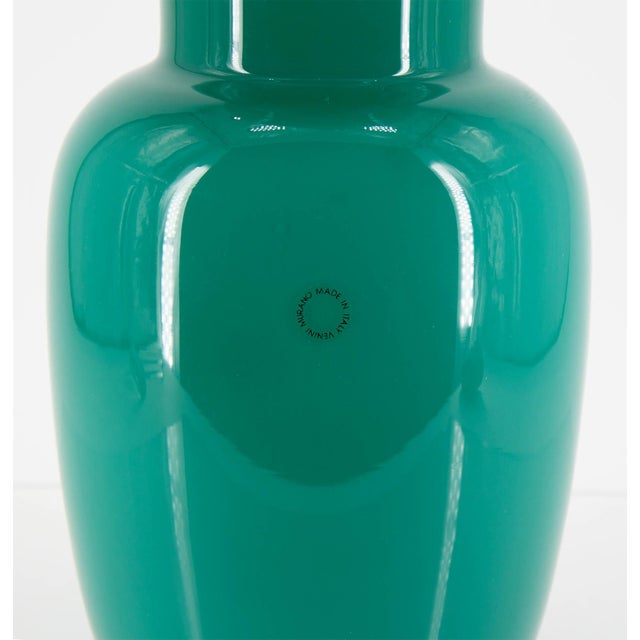 Vintage Opal Vase by Venini, 1989, in Flawless conditions. Designed 1920 to 1949 This piece has an attribution mark, I am...