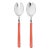 Contemporary Mepra Fantasia 2-Piece Salad Servers Set, New Coral For Sale - Image 3 of 3