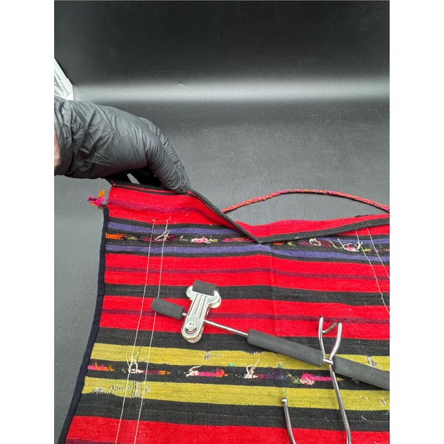 Vintage Bulgarian Prestilka Apron For Sale - Image 10 of 13