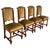 Early 20th Century Set of 4 Carved Dining Room Chairs in Louis XIII Style with Velvet Seat and Back For Sale - Image 15 of 18