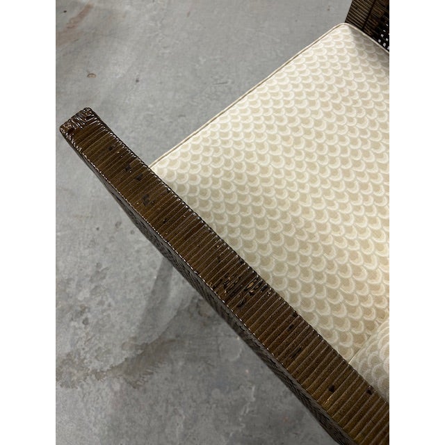 Wood Late 20th Century Bielecky Brothers Cane Rattan Woven Chair For Sale - Image 7 of 12