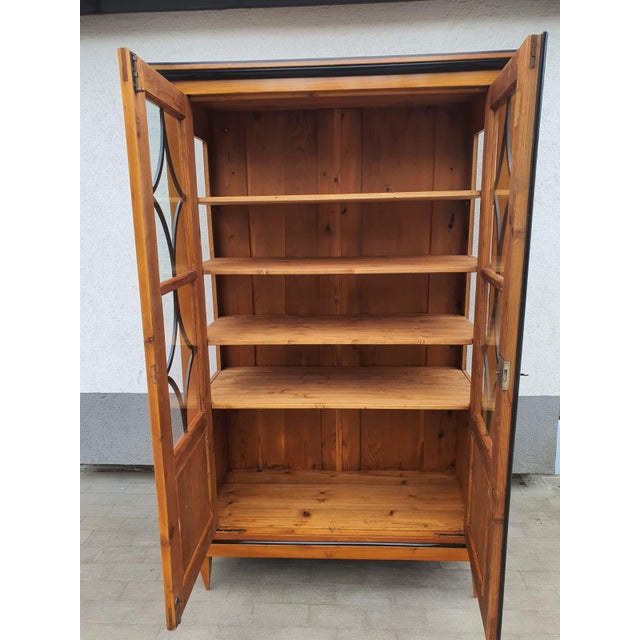 Wood Biedermeier Cherrywood Display Cabinet, 1830 For Sale - Image 7 of 8
