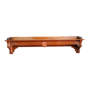 Walnut Victorian Coat Rack/Shelf