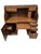 Late 20th Century Winners Only Solid Oak Roll Top Executive Desk With Keys For Sale - Image 6 of 11